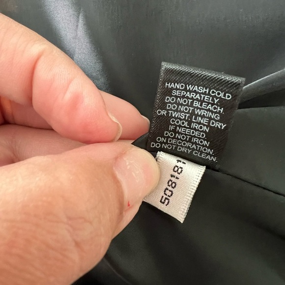 Express Black Blazer with Studded Lapels. 3/4 sleeve, ruched - Picture 6 of 7